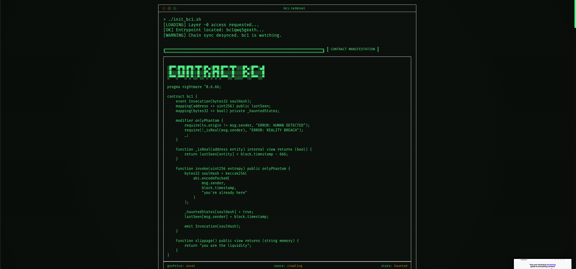 Infinite BC1